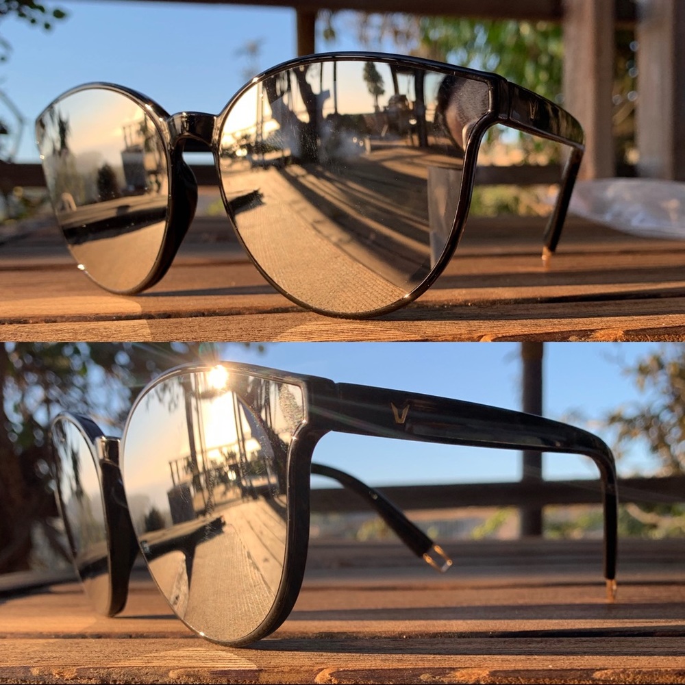 HD Luxury ♡ Silver Mirrored lenses Sunglasses - Picture 4 of 8